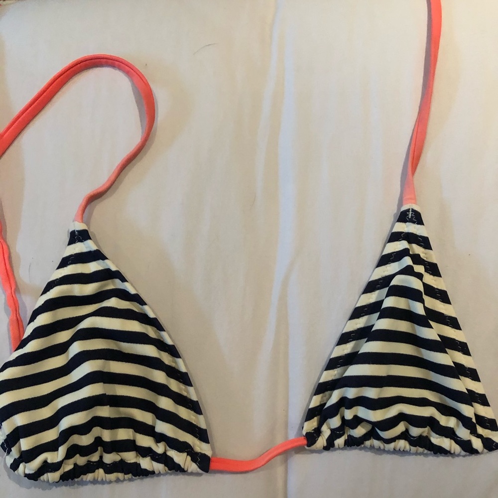 J. Crew Striped Bikini Top